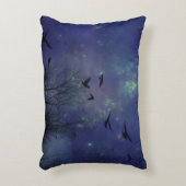 カラスの混沌とした夜 アクセントクッション (正面(垂直))