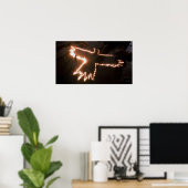 カラスの火の鳥 ポスター (ホームオフィス)