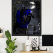 カラスの物語ゴシックフォーク ポスター (ホームオフィス)