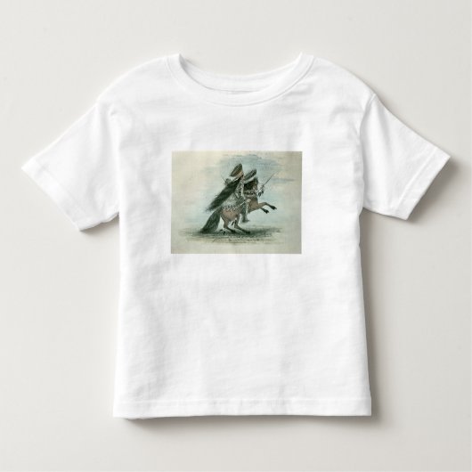 カラスの種族の戦士(w/c紙で) トドラーTシャツ (正面)