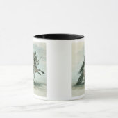 カラスの種族の戦士(w/c紙で) マグカップ (中央)