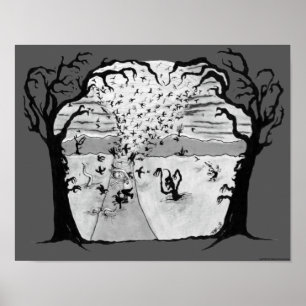 『カラスの竜巻』ポスター(文字なし) ポスター