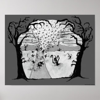 『カラスの竜巻』ポスター(文字なし) ポスター