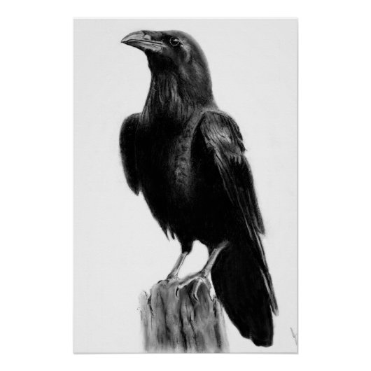 カラスの絵  ポスター (正面)