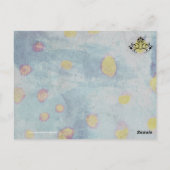 カラスの美しい冬のパーティー ポストカード (裏面)