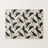 カラスの群れ ジグソーパズル (横)