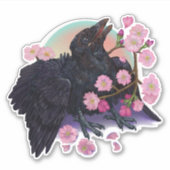 カラスの羽 シール (正面)