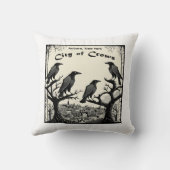 カラスの街 クッション (裏面)