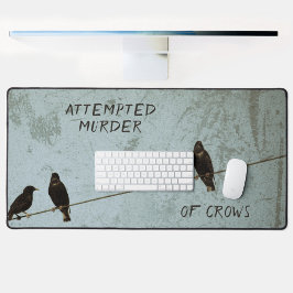 カラスの謎の恋人ユーモアのある殺害の企て デスクマット