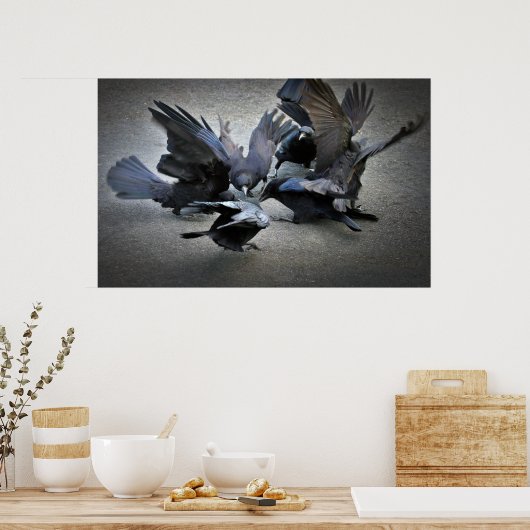 カラスの踊り ポスター (キッチン)