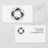 カラスの輪は決してゴシック様式ではない 名刺 (正面/裏面)