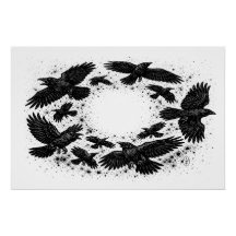 カラスの輪 - 呪われたインクのイラスト