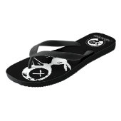 カラスの高いトップスを飲む ビーチサンダル (アングル)