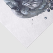 カラスの鳥の青の神秘的なサファイア 薄葉紙 (詳細)