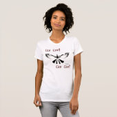 カラスの鳴き声のカラスの鳴き声の女性タンクトップ Tシャツ (正面フル)