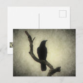 カラスはがき ポストカード (正面/裏面)