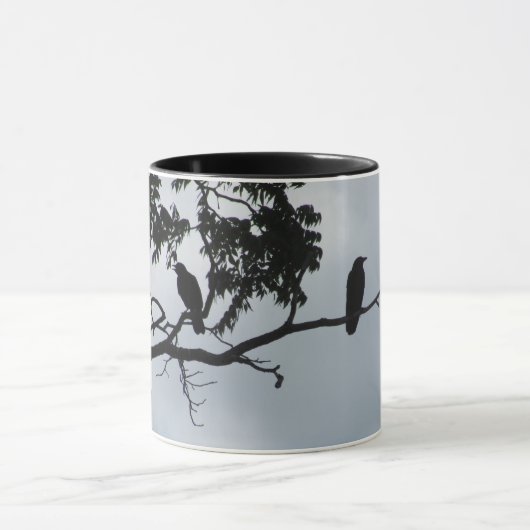カラスはマグを話しています マグカップ (中央)
