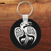 カラスは太陽を奪うか月か？ キーホルダー (正面)