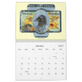 カラスは新年知っています カレンダー (1月 2027)