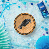 カラスまたはカラスのハロウィーンオレンジと黒 ペーパーボウル (パーティー)