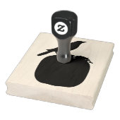 カラスをカボチャにハロウィーン4" x 5"ゴムスタンプ ラバースタンプ (スタンプ)