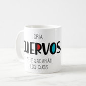 カラスを育てる コーヒーマグカップ (正面左)