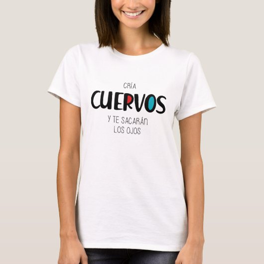 カラスを育てる Tシャツ (正面)