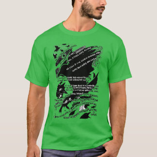 カラスアットロクランザ漫画の短歌 Tシャツ