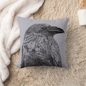 カラスイラスト クッション (ブランケット)