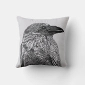 カラスイラスト クッション (裏面)