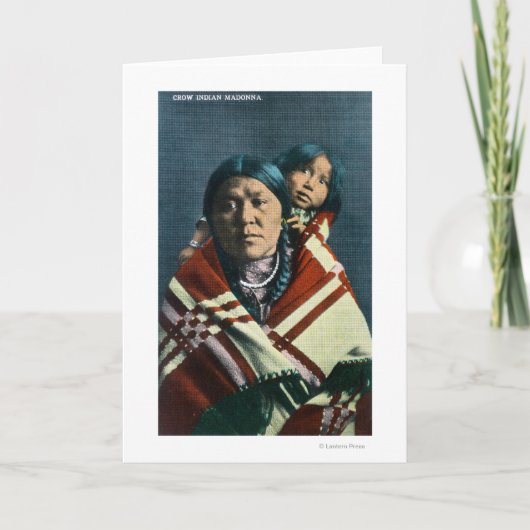 カラスインディアンマドンナと子 カード (正面)