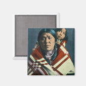 カラスインディアンマドンナと子 マグネット (正面/裏面)