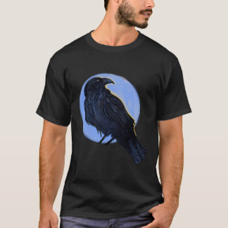 カラスクールまたは黒Bの黒い鳥のスケッチ Tシャツ