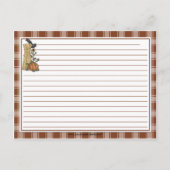 カラスコーンスタークスパンプキン秋のレシピカード ポストカード (裏面)