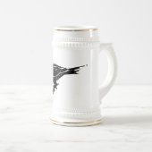 カラスステイン ビールジョッキ (正面右)