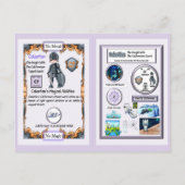 カラスチャン – 騎士カリフォルニアムソード ポストカード (裏面)