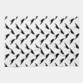 カラスパターン キッチンタオル (横)