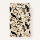 カラスフローラ木バッジ バッジ (裏面)