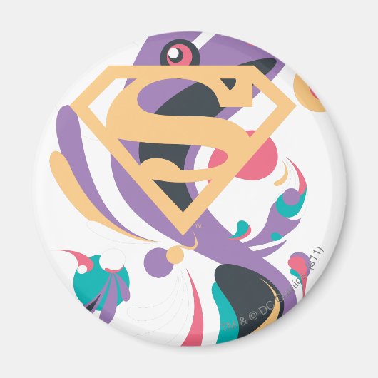 カラスプラッシュオレンジ マグネット (正面)