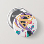 カラスプラッシュオレンジ 缶バッジ (正面&裏面)