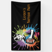 カラスプラッシュサッカーボーイバースデーパーティー 横断幕 (縦)