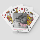 カラスプラッシュバタフライスチルライフ写真 トランプ (裏面)