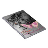 カラスプラッシュバタフライスチルライフ写真 ノートブック (右側)