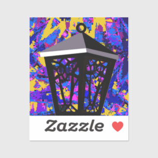 カラスプラッシュフクロウランタンステッカー シール