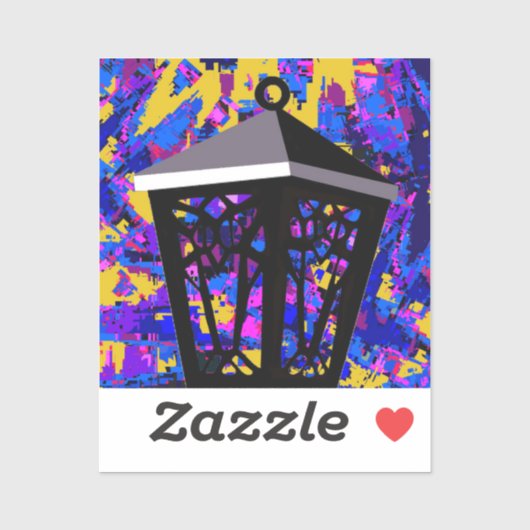 カラスプラッシュフクロウランタンステッカー シール (シート)