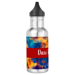 カラスプラッシュブルーレッドイエローティール（緑がかった色）数々のカラー ウォーターボトル