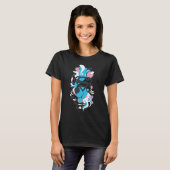 カラスプラッシュブルー Tシャツ (正面フル)