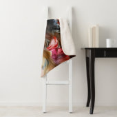 カラスプラッシュヨークシャーテリアパピー芸術的 – ラッピングページ シェルパブランケット (インサイチュ)