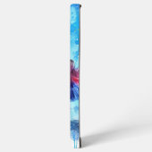 カラスプラッシュ付き虹の水のカラーフェアリー SAMSUNG GALAXYケース (左側面)