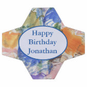 カラスプラッシュ抽象芸術アート サッカーボール (フラット)